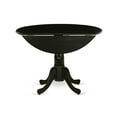 thumbnail image 3 of East West Furniture Dining Table Wirebrushed Black, DLT-ABK-TP, 3 of 7