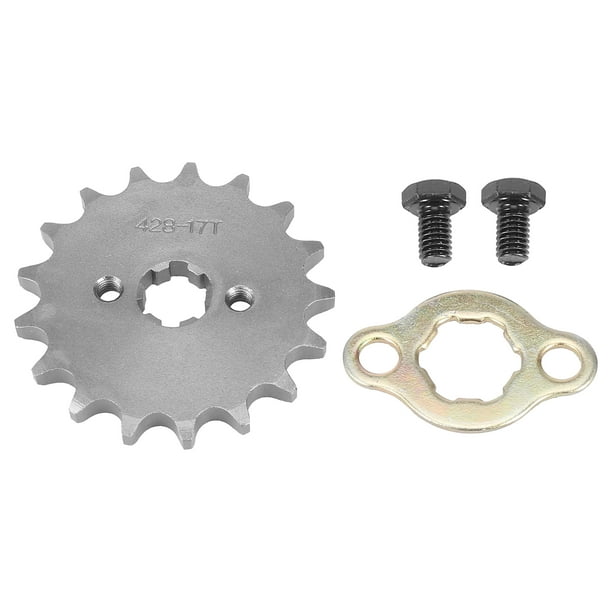 428 Cadena 17T 17mm Motocicleta ATV Motocross Delantero Motor Rueda Espigas