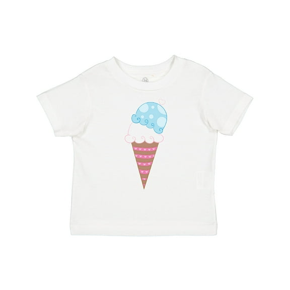 Inktastic Ice Cream Cone with Heart Boys or Girls Toddler T-Shirt
