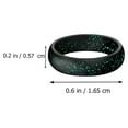 thumbnail image 2 of Silicone Rings Assorted Color For Women Outdoor Exercises 4Pcs 0.67X0.23In, 2 of 8