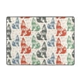 thumbnail image 7 of Area Rugs For Living Room Decor - Gothic Cool Husky Multi Color Soft Anti Slip Throw Washable Rugs 5x7 For Bedroom, Indoor Carpet For Bedroom Living Room 80x58In, 7 of 7
