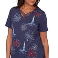 thumbnail image 4 of Alfred Dunner Womens Petite Statue Of Liberty Fireworks Tee, 4 of 4