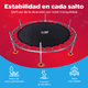 thumbnail image 4 of Trampolín Yei 55 Pulgadas con Red de Seguridad Estructura de Acero y Protección Acolchonada, 4 of 6