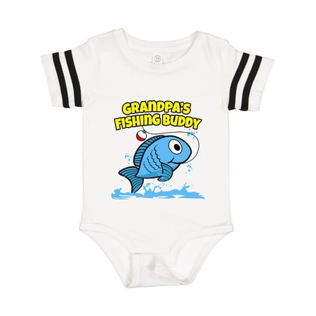 

Inktastic Grandpa s Fishing Buddy (blue) Gift Baby Boy or Baby Girl Bodysuit