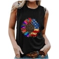 thumbnail image 2 of DailyTrove Women's Tie-Dye Peace Sign Tank Top - Polyester Casual Summer & Festival Wear, Vibrant for Outings, 2 of 5