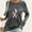 Gray, variant on Generic Women's Breast Cancer Long Sleeve T-Shirts, Funny Pink Ribbon Graphic Awareness Crewneck Tops Going Out Casual Tees