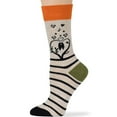 thumbnail image 6 of 7BIGSTARS KINGDOM Women's Cotton Fun Socks - 4 Pack Medium - Love Bird Book Tree - Seamless Sock Size: 9-11, Shoe Size: 5-9, Black, Grey, Green, Ecru, 6 of 10