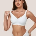 thumbnail image 2 of HBlife Wireless Bras for Women No Underwire Comfort Seamless Bra Adjustable V Neck Lift Bralettes with Bra Extender, 2 of 6