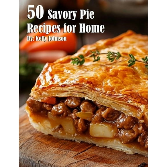 50 Savory Pie Recipes for Home, (Paperback)