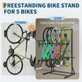 thumbnail image 6 of Ataucjin Bicycle Storage Rack for Garage, Freestanding Bike Storage Rack Max 5 Bikes Capacity 400LBS, Heavy-Duty for Garage for Home and Garage Organizer,  Indoor Bicycle Organizer, 6 of 7