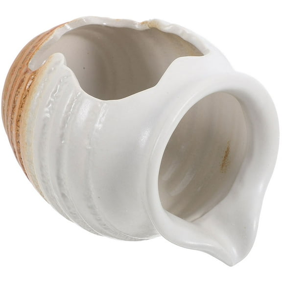 DEEPCRAFF Water Fountain Outdoor Ceramic Jar White 1Pack Backyard Water Garden