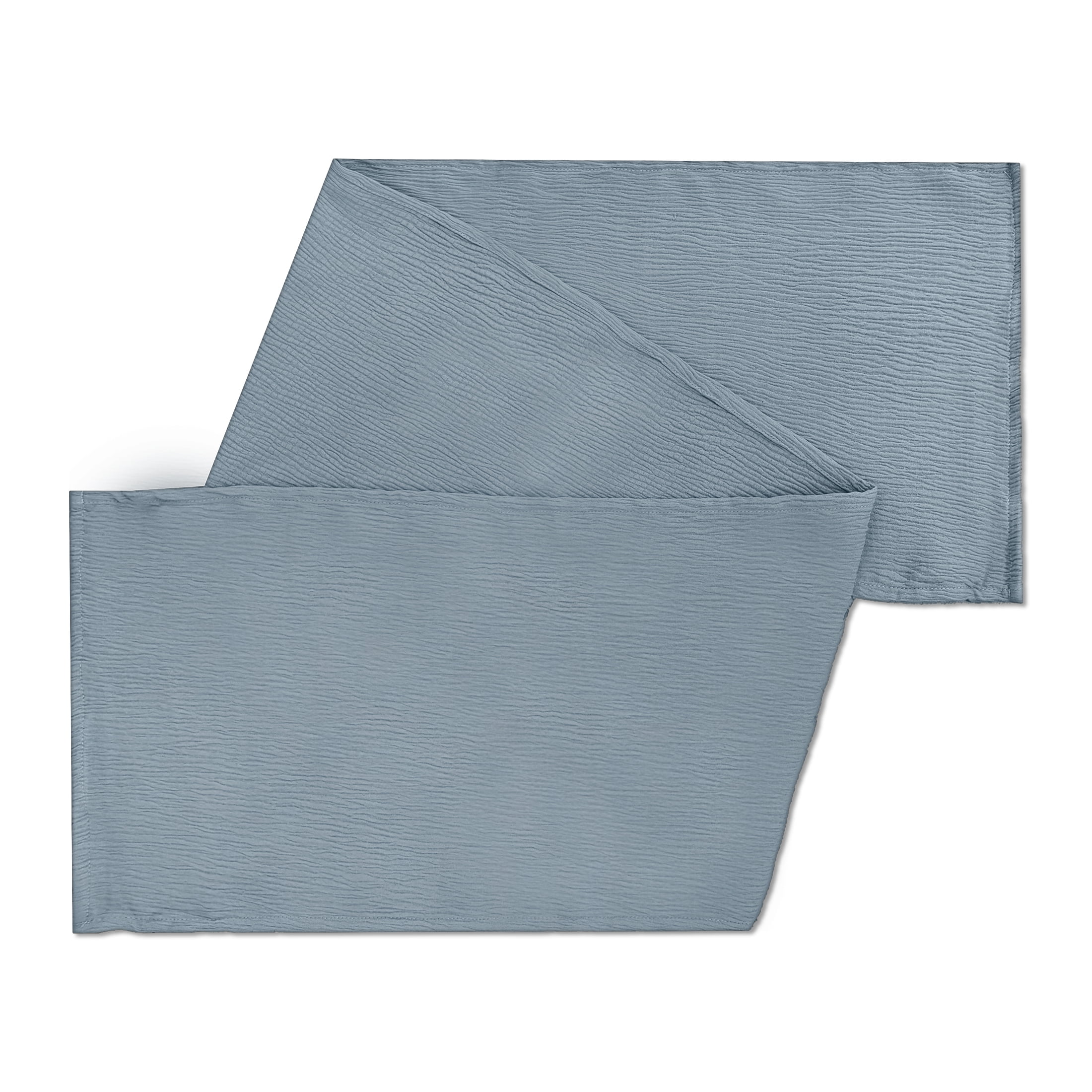 Mainstays Solid Textured Blue Table Runner, 14" x 72"
