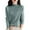 Mint Green #027, variant on Mock Neck Sweaters for Women Knit Warm Sweater Long Sleeve Tops Casual Soft Lightweight Shirts Brown M
