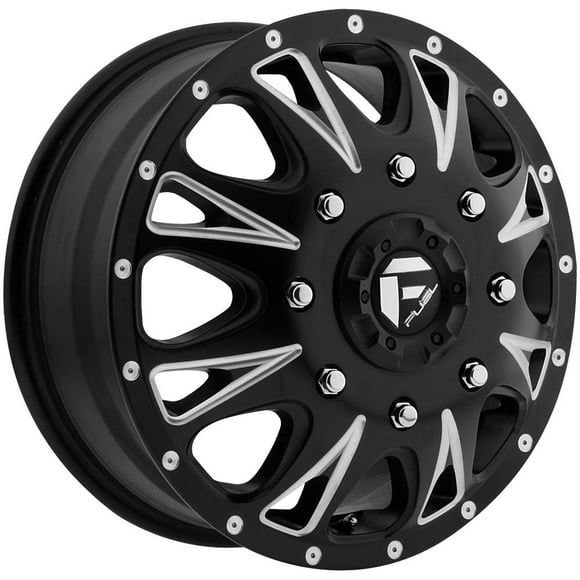 FUEL OFF-ROAD D513 THROTTLE 17X6.5, 8X6.5, 8.83, 129mm MATTE BLACK MILLED - D513176582F
