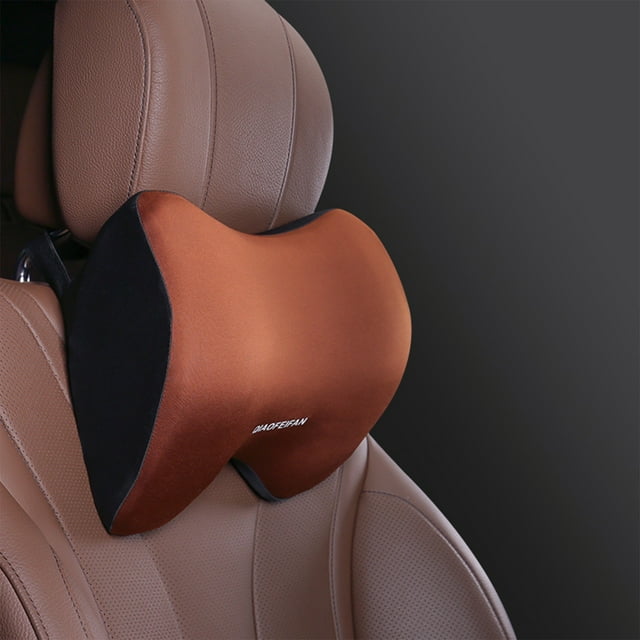 Dvkptbk Memory Cotton Pillow Car Headrest Car Memory Cotton Neck Pillows Comfortable and Skin Friendly Car Neck Pillows Car Accessories