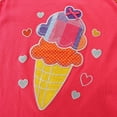thumbnail image 6 of Toimothcn Kids Girls Outfit Set Sleeveless Cute Cartoon Ice Cream Printed T Shirts Plaid Shorts 2Pcs Outfit Sets Soft Comfortable Clothes Set Leisure Girls Clothing, 6 of 6
