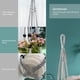 thumbnail image 4 of Colgador de macramé para plantas RIFNY, 89 cm, paquete de 3 ganchos grises, 4 of 8