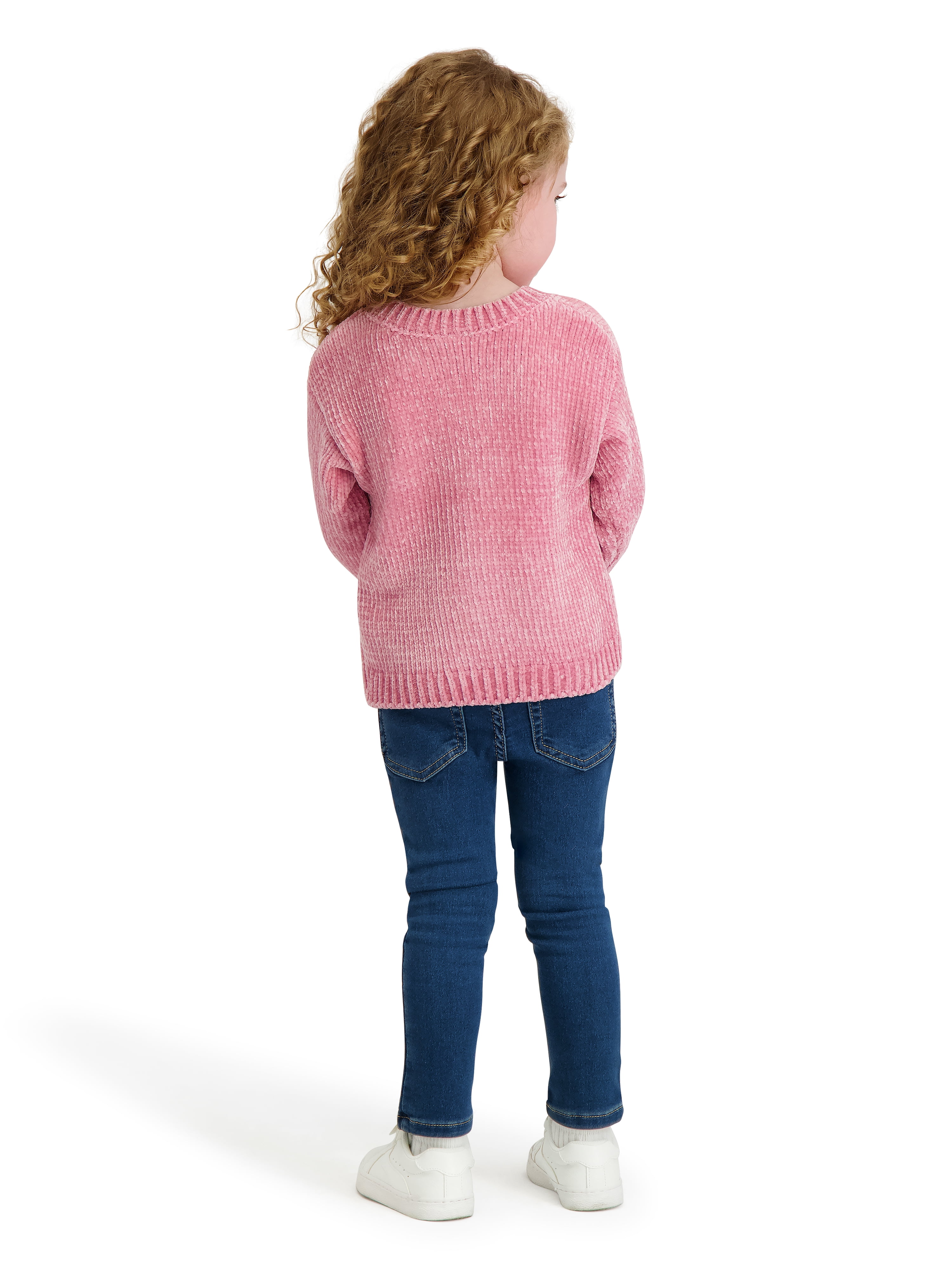Strawberry Shortcake Toddler Girls Chenille Sweater, Sizes 12 Months - 5T