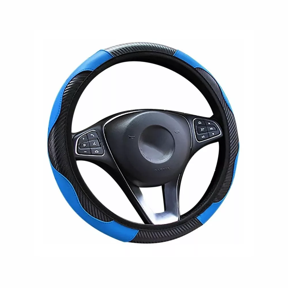 Funda Cubre Volante Deportivo Protector Antiderrapante Azul