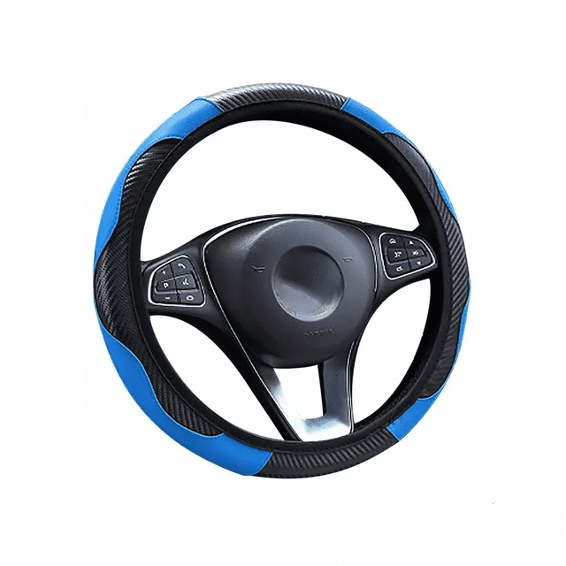 Funda Cubre Volante Deportivo Protector Antiderrapante Azul