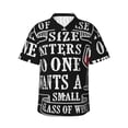 thumbnail image 1 of Balery Wine Funny Camisas hawaianas de manga corta para hombre, camisas playeras de corte holgado, camisas de vacaciones con botones,Small, 1 of 7