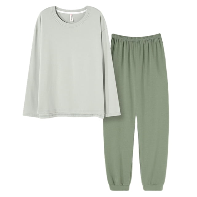 Juego de pijamas para mujer Adepaton Ropa de dormir de manga larga XL 4 estilos 4 colores