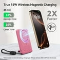 thumbnail image 6 of INIU MagFino 10000mAh Qi2 Certified 45W Magnetic Power Bank, Ultra Slim Wireless Portable Charger with Foldable Stand, Fast USB-C Charging for iPhone 16/15/14/13/12 Series, 6 of 10