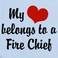 thumbnail image 2 of CafePress - My Heart Belongs To A Fire Chief Infant Bodysuit - Baby Light Bodysuit, Size Newborn - 24 Months, 2 of 4