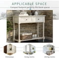 thumbnail image 6 of Console Table Traditional Sofa Table with 2 Drawers and Bottom Storage Shelf, 6 of 7