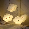 thumbnail image 4 of LED Creativo Nube Blanca Nube Sonriente Luces De Cadena Tienda De Campaña Decoración De Cumpleaños Batería Lámpara Colgante De Nube - 1,5 M 10 Luces, 4 of 5