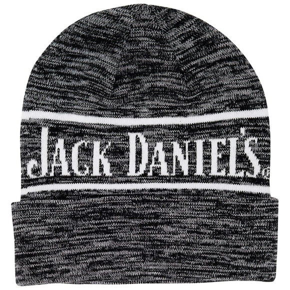 Jack Daniels 49272 Jack Daniels Black & Grey Embroidered Beanie
