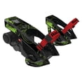 thumbnail image 1 of Skin Decal Wrap Compatible With Razor Turbo Jetts Electric Heel Wheels Sticker Design Green Distortion, 1 of 1