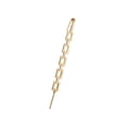 thumbnail image 5 of Gold Plated Micro Pave Chain Link Ear Cuff Bar Earring, 5 of 7