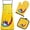 Yellow, variant on Hfppkn Ramadan Mubarak 3-in-1 Kitchen Apron Set, Heat Resistant Baking Oven Mitt Pot Holder, White, 80x70cm