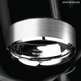 thumbnail image 5 of Tungsten Rings for Men Wedding Bands for Him 8mm Brushed Silver, 5 of 6