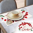 thumbnail image 4 of FYTPOV Romantic Roses Placemats, Love White Placemats for Kitchen and Dining, Valentines Day Decorations, Christmas Placemats for Party Home Decor, Table Decor, 18x12 in, 4 of 6