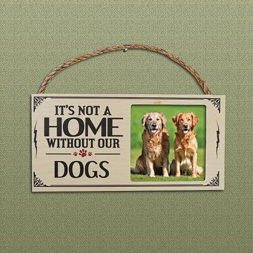 Imagine This Dogs Wood Sign Picture Frame