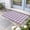 Multicolor, variant on Purple Checkered Door Mat Indoor Outdoor, Farmhouse White Buffalo Plaid Non Slip Welcome Mat with Rubber Backing, Absorbent Fabric Front Door Mats Entryway Rug for Home Patio Entrance 18"x30"
