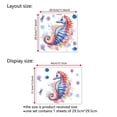 thumbnail image 4 of Adhesivos de pared coloridos con forma de caballito de mar, acuarela, animal marino, 4 of 4