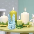 thumbnail image 3 of ERK 1Pcs Hand Woven Rabbit Ears Mini Storage Easter Egg Desktop Multicolor Storage Baskets., 3 of 4