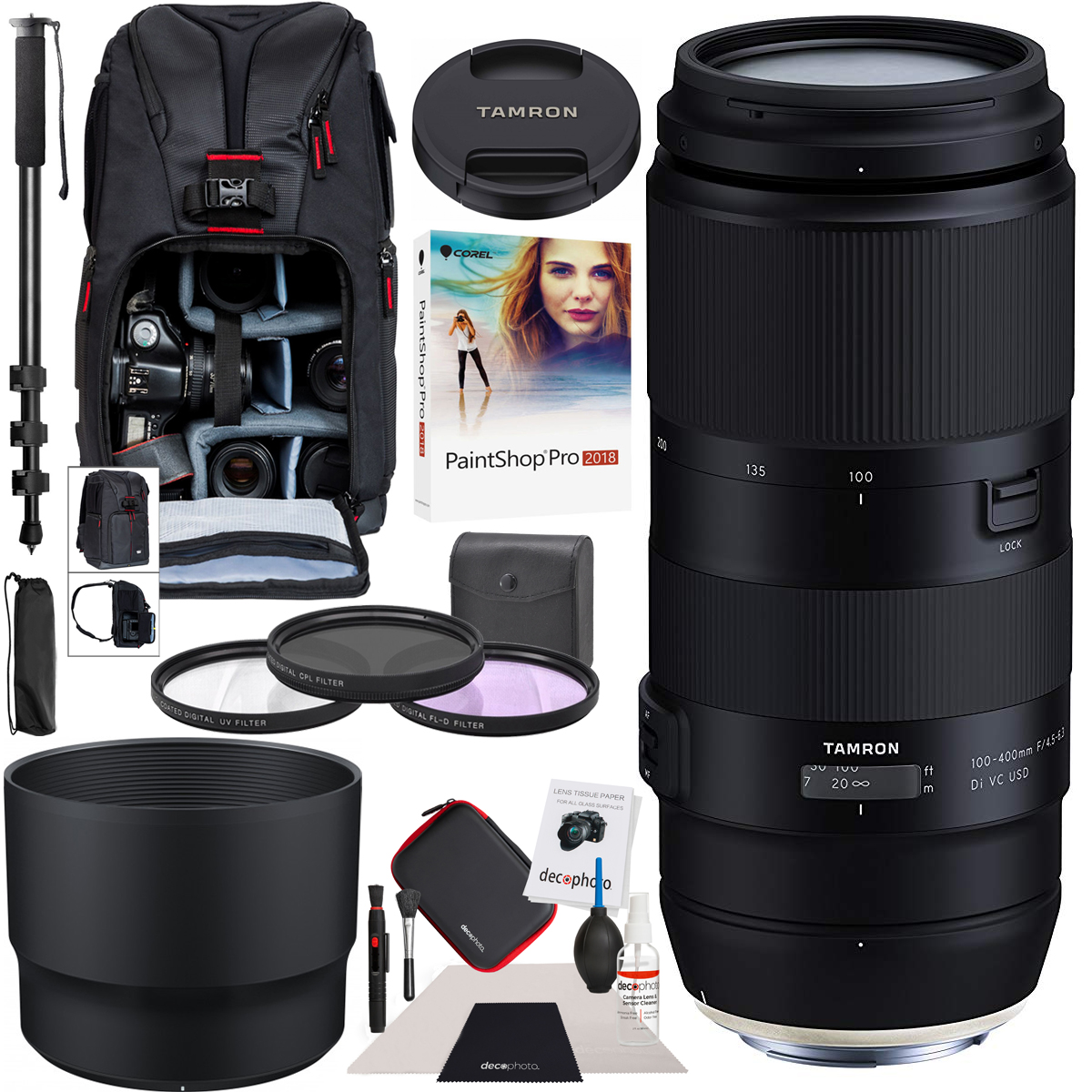 Tamron 100400mm F/4.56.3 Di VC USD Lens Model A035 AFA035C700 For