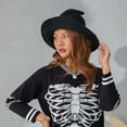 thumbnail image 4 of Hirigin Halloween Witch Hats with Spide Wizard Hat for Women Halloween Costume Knitted Witch Pointed Cap Cosplay Party Props, 4 of 6
