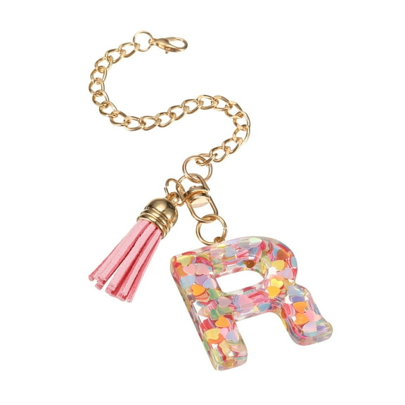 Letter R Cup Chain, Bag Chain, Key Chain, Cute Decor Accessories (Heart-Shaped)