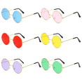 thumbnail image 2 of Nuevas gafas de sol redondas, moda Disco Hippie, gafas circulares para hombres y mujeres, gafas de sol con montura metálica, accesorios para gafas Uv400 2023, 2 of 5