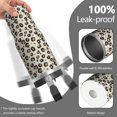 thumbnail image 2 of Leopard Print 30oz Handheld Travel Tumbler with Handle – Double Wall Stainless Steel Insulated Cup, Flip Straw Lid, Leak-Proof & BPA-Free for Hot and Cold Drinks – Durable Coffee & Juice Mug Black, 2 of 6