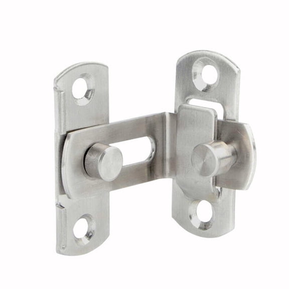 3-Inch 90° Right Angle Door Latch Buckle Hasp Sliding Lock Bolt