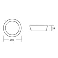 thumbnail image 3 of Estevez Luminaria LED para Sobreponer DRUM ECO 18W 4000K Negro, 3 of 7