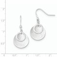 thumbnail image 2 of 925 Sterling Silver Double Circle Drop Dangle Earrings, 2 of 6