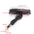 thumbnail image 2 of ABS Motorcycle LED Clear 12V Brake Stop Running Rear Tail Light Lamp Universal, 2 of 8