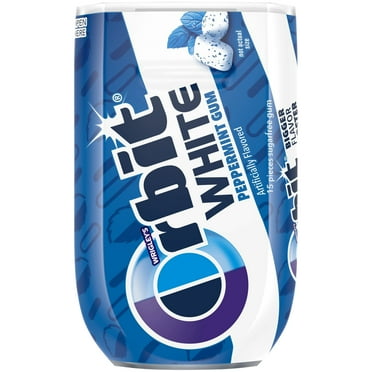 Orbit Gum White Peppermint Chewing Gum, Sugar Free, 15 Piece, Pack